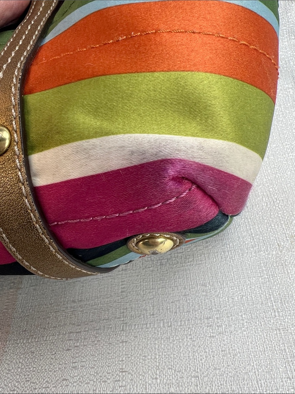 Coach 2008 Legacy stripes coach tote - Picture 2 of 11